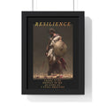 Resilience - Roman Gladiator Vertical Framed Poster | Motivational Wall Art
