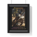"Preparation" - Roman Gladiator Themed Vertical Framed Poster