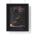 "Fortitude" - Roman Gladiator Vertical Framed Poster | Strength Wall Art